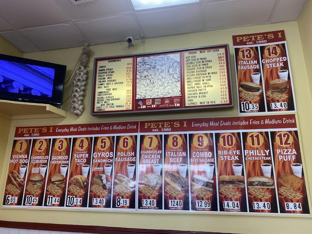 Pete's Red Hots Menu image 2